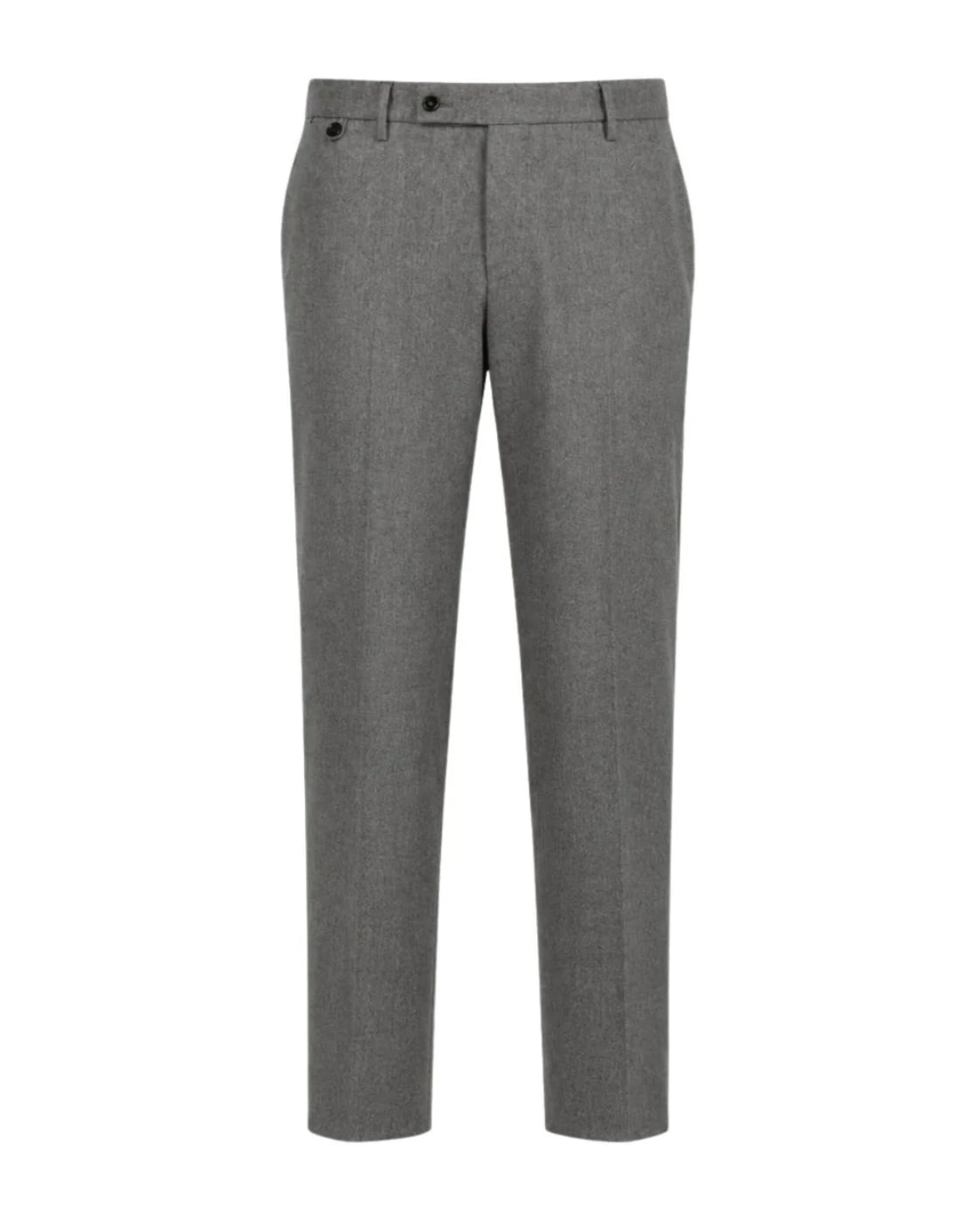 Graue Wollhose mit Kaschmir im Slim Fit