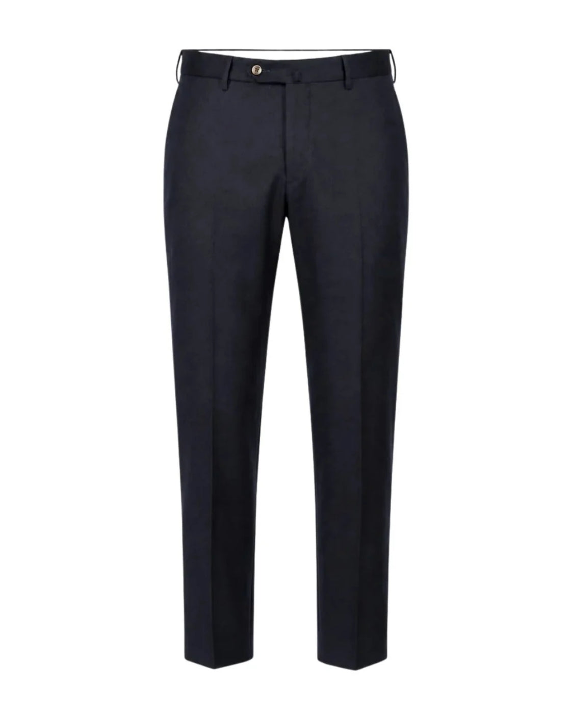 Dunkelblaue Wollhose Slim Fit mit Stretch