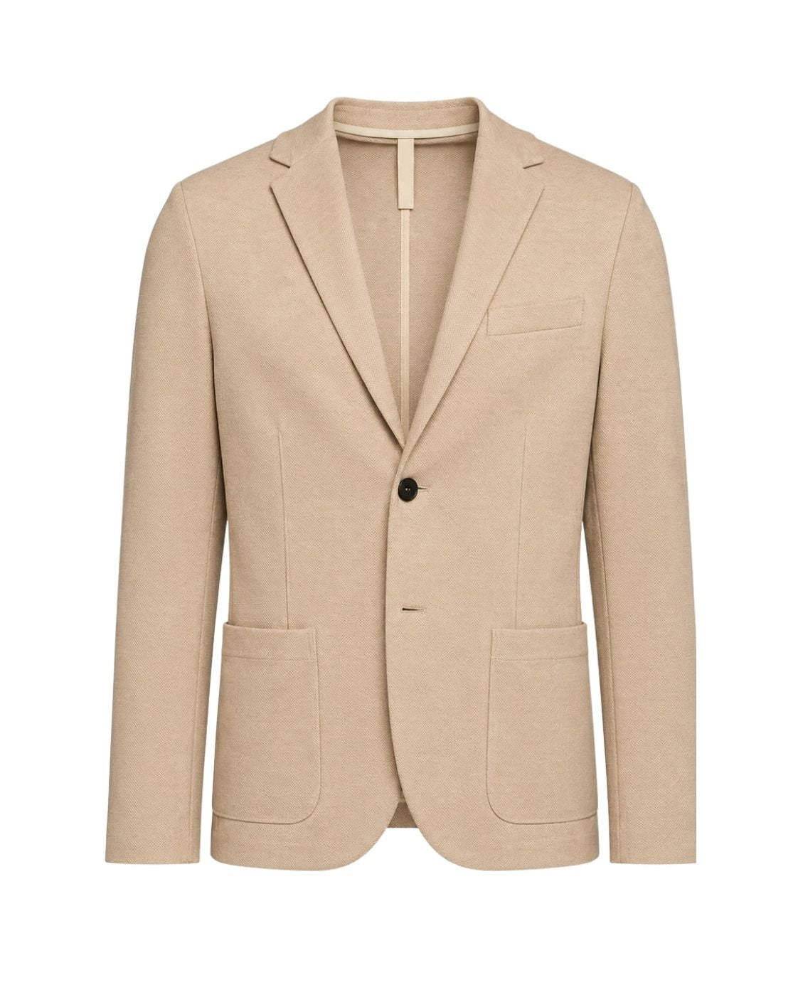 Jersey Sakko Baumwolle Slim Fit ungefüttert