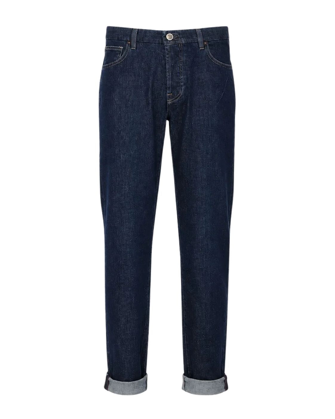 Denver jeans in cotton and cashmere in dark blue