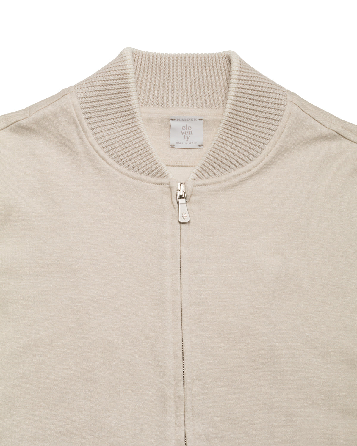 Cotton-linen bomber jacket, slim fit