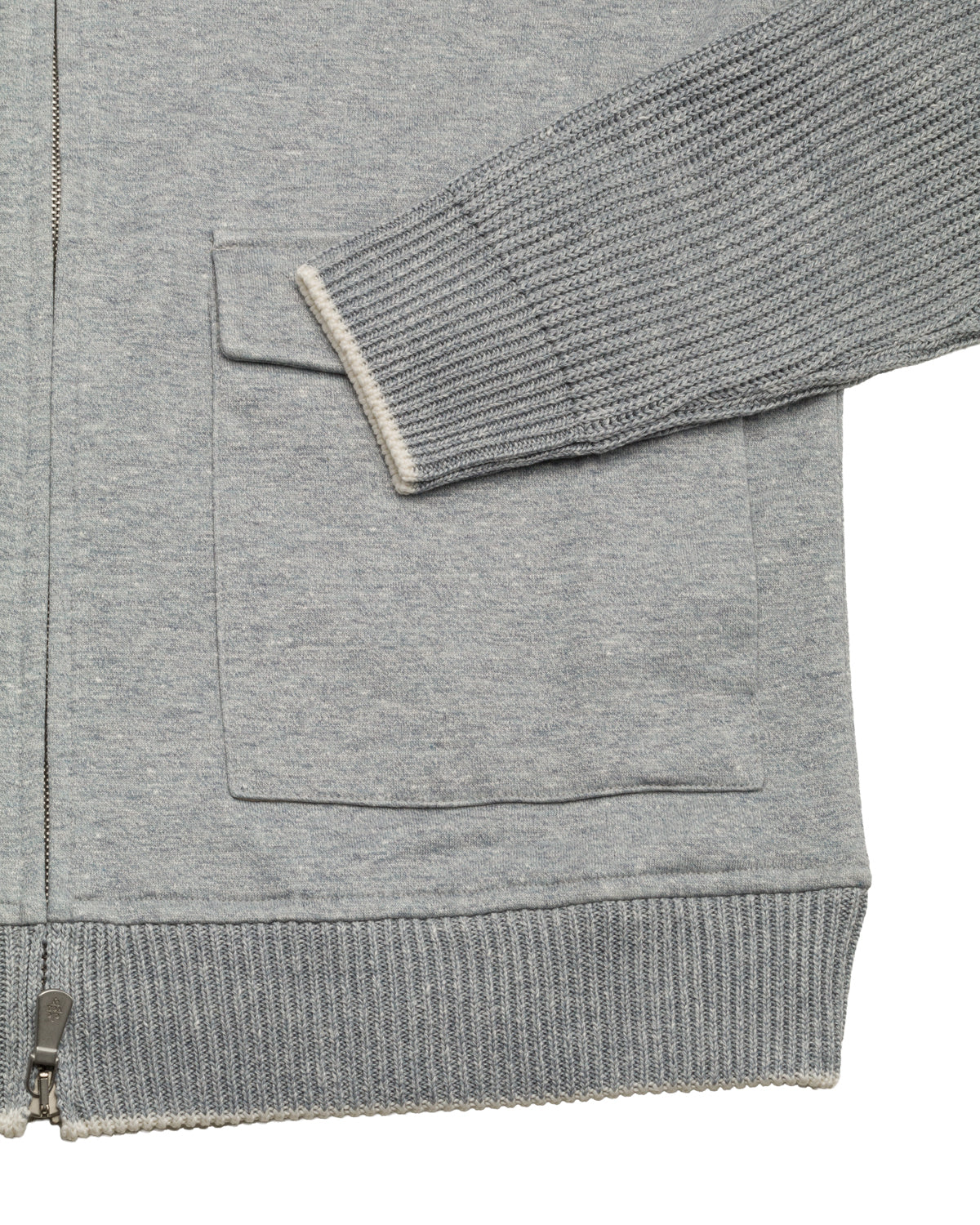 Baumwolle-Leinen Bomberjacke Slim Fit