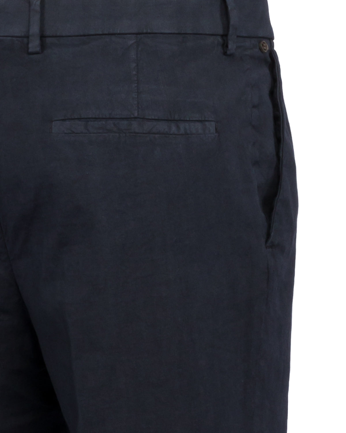 Silvio Hose Baumwolle Leinen Relaxed Fit mit Bundfalte