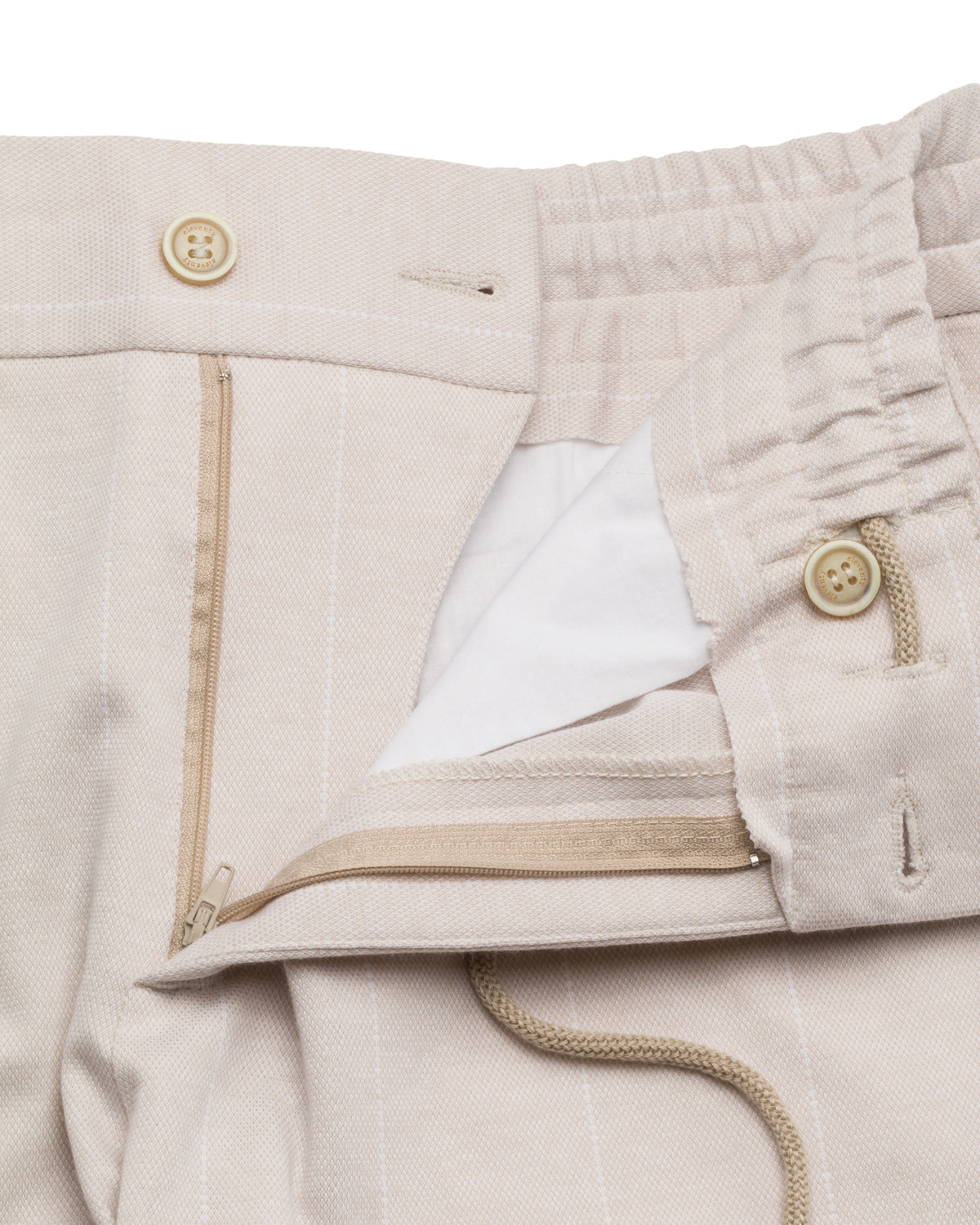 Baumwollmix Anzug ungefüttert Slim Fit
