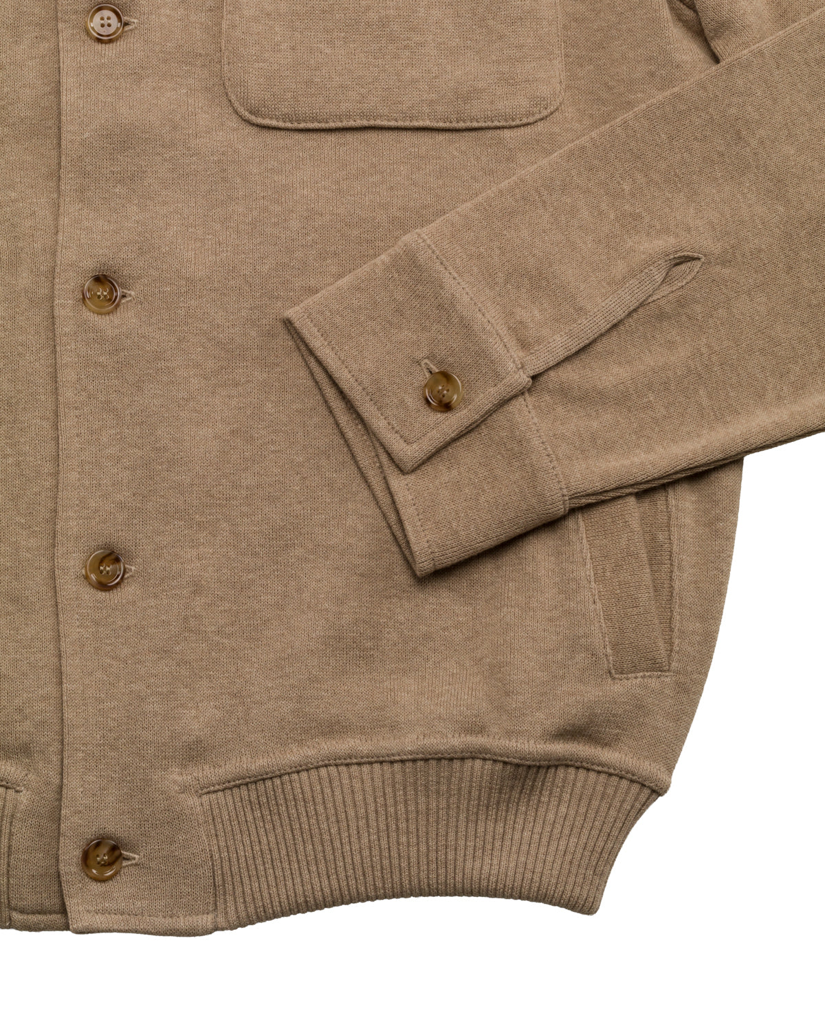 Strick Shirtjacket Baumwolle Relaxed Fit
