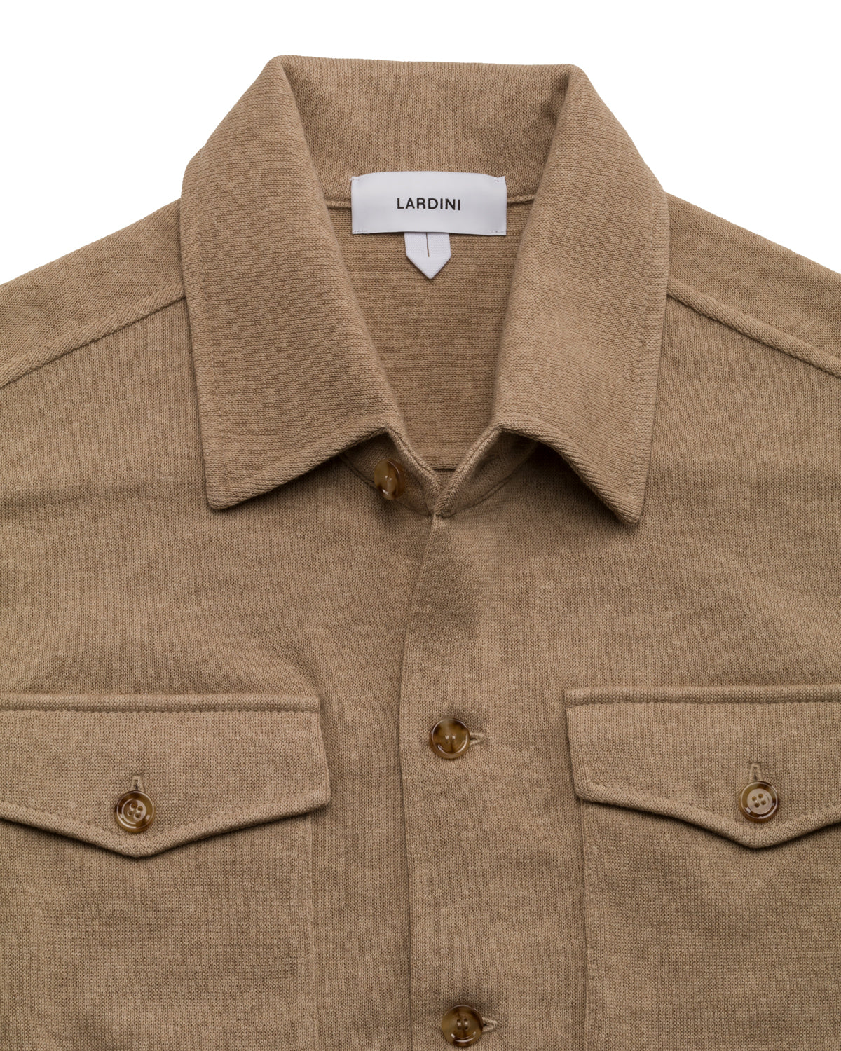 Strick Shirtjacket Baumwolle Relaxed Fit