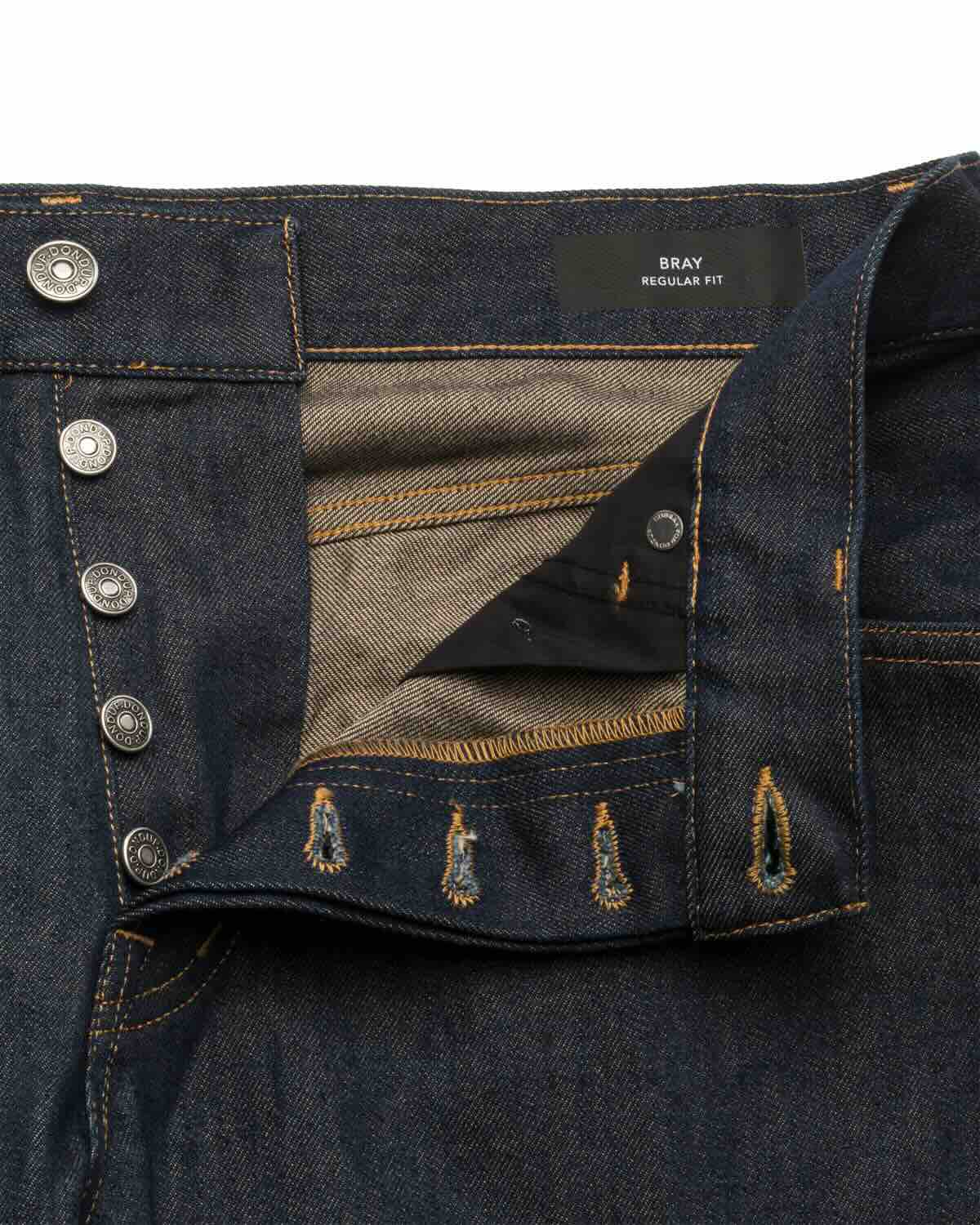 Raw Denim Jeans Straight Leg aus Baumwolle