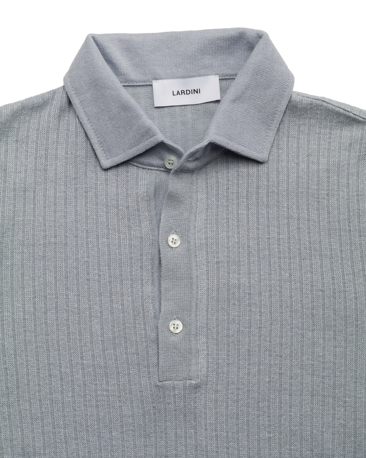 Strickpolo Leinen Baumwolle Slim Fit