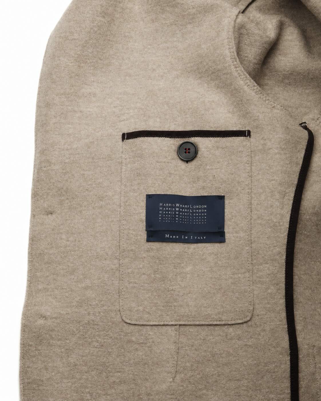 Ungefüttertes Schurwollsakko in Beige