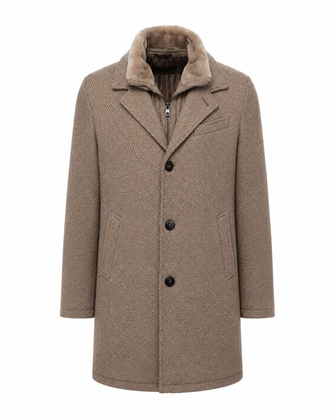 Wool coat in a regular fit