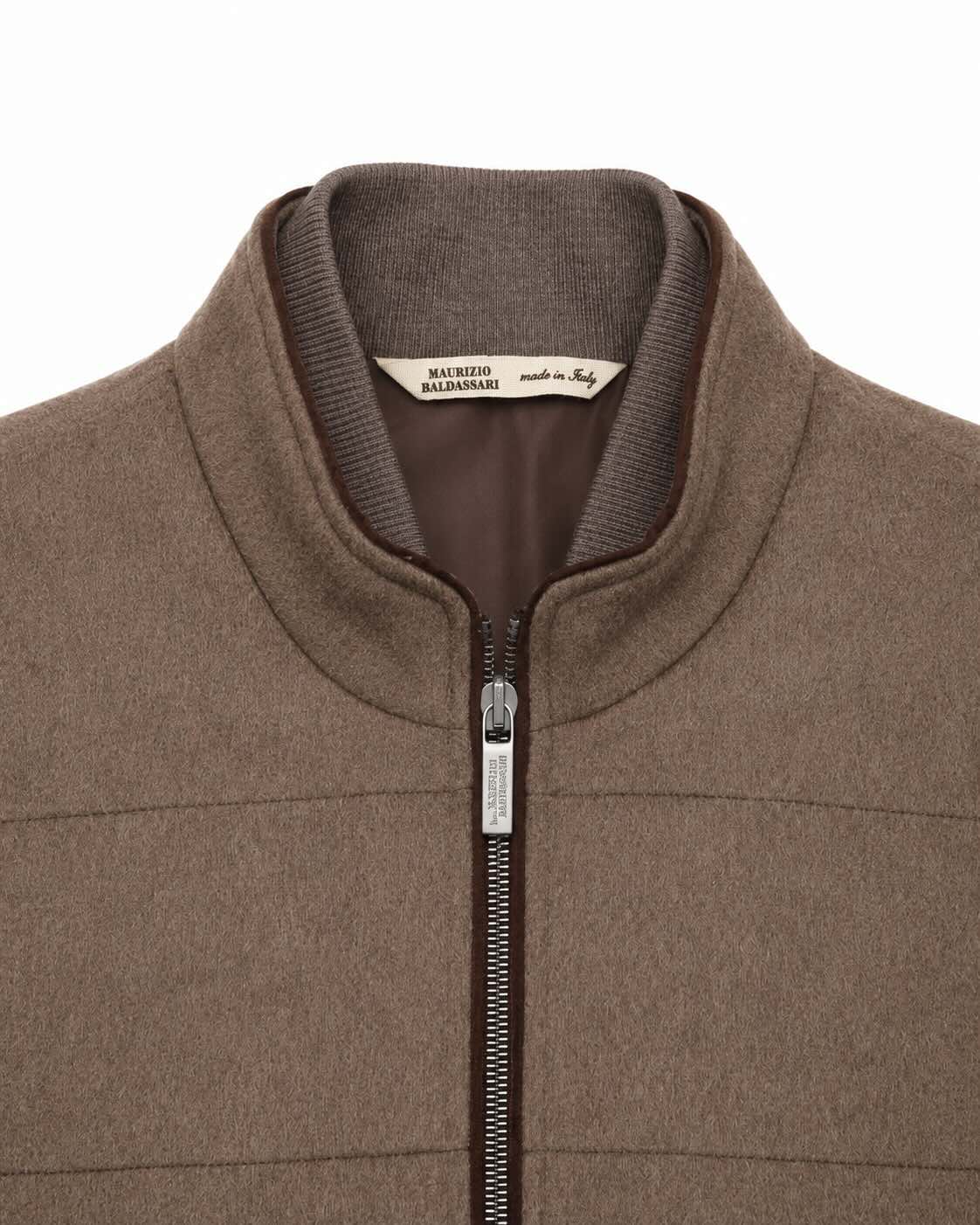 Brown slim-fit cashmere vest