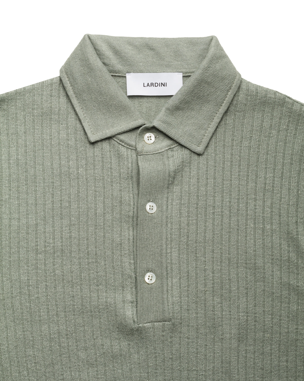Strickpolo Leinen Baumwolle Slim Fit