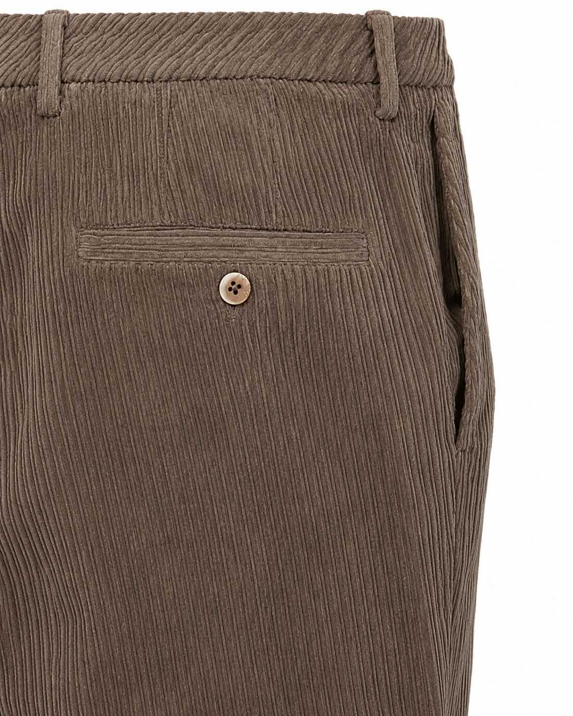 Corduroy trousers DAVIDE Relaxed Fit in cotton