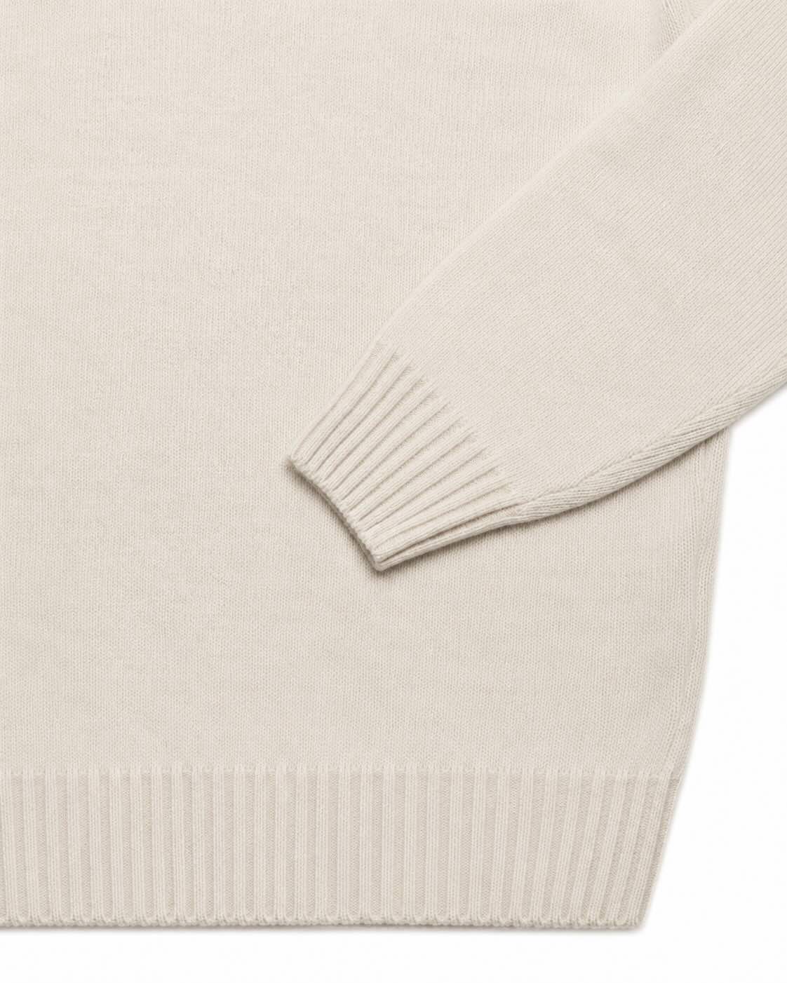 Feinstrick-Langarm-Poloshirt aus Wolle