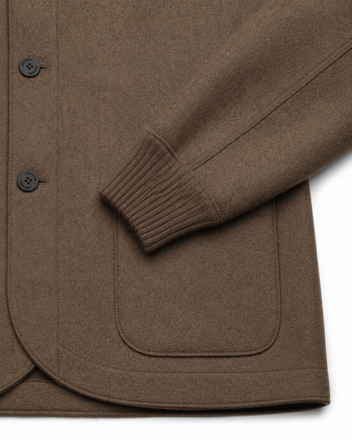 Cashmere jacket in a slim fit in brown