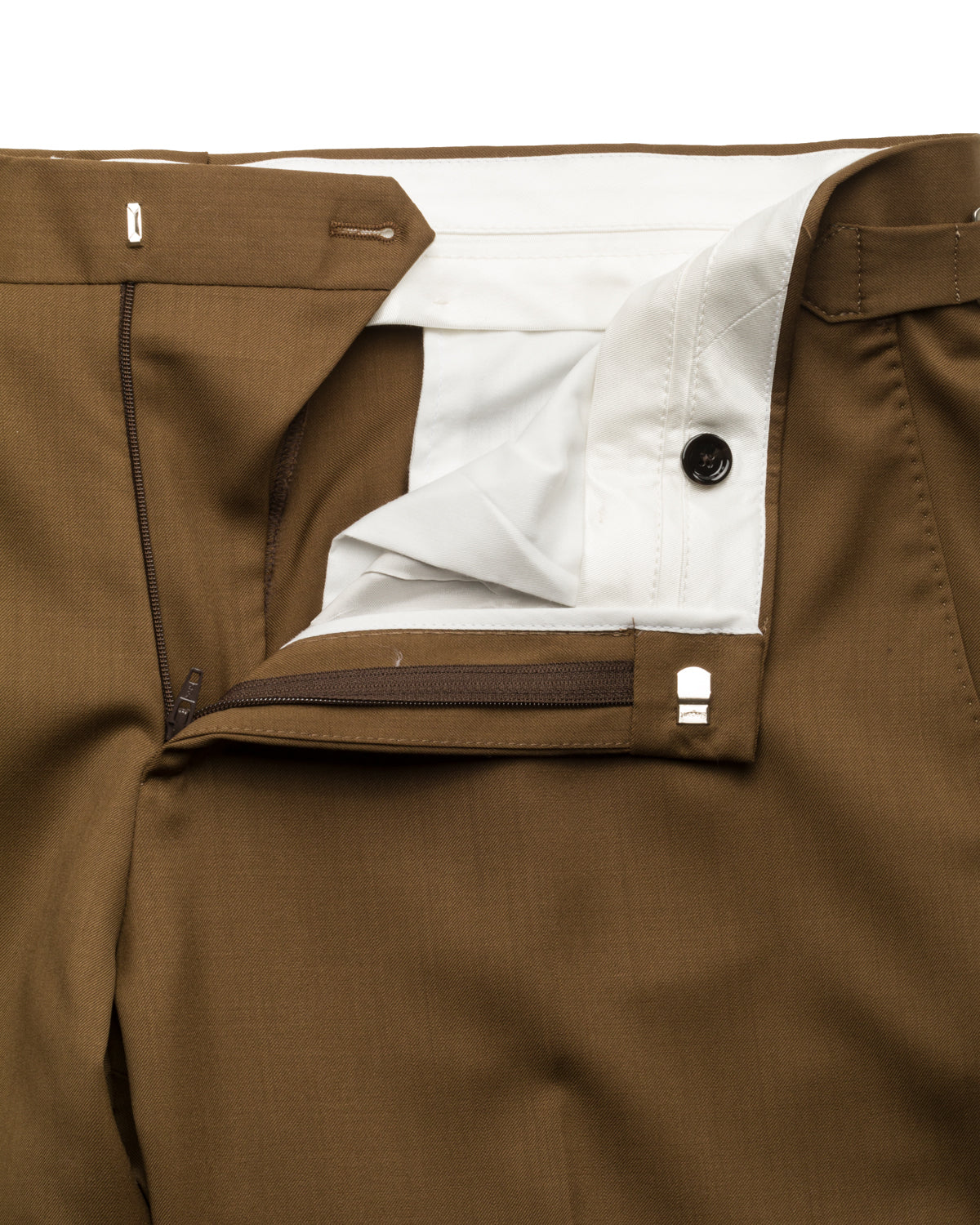 Wollhose Slim Fit mit Seitenspannern