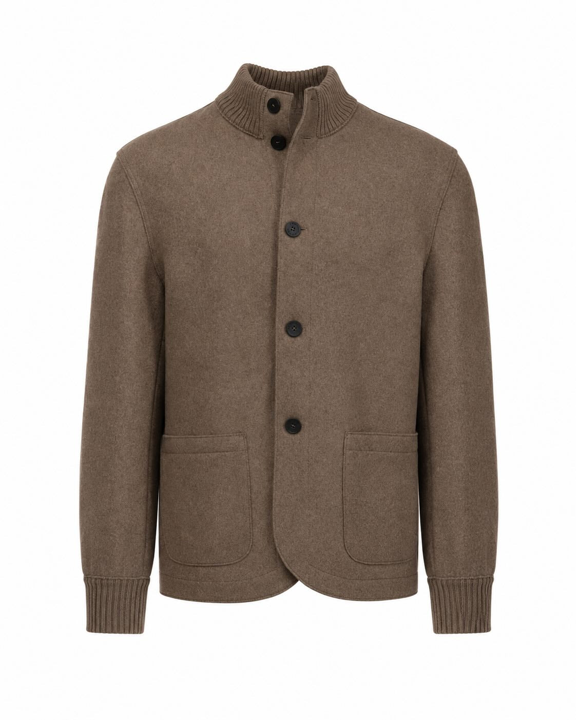 Cashmere jacket in a slim fit in brown
