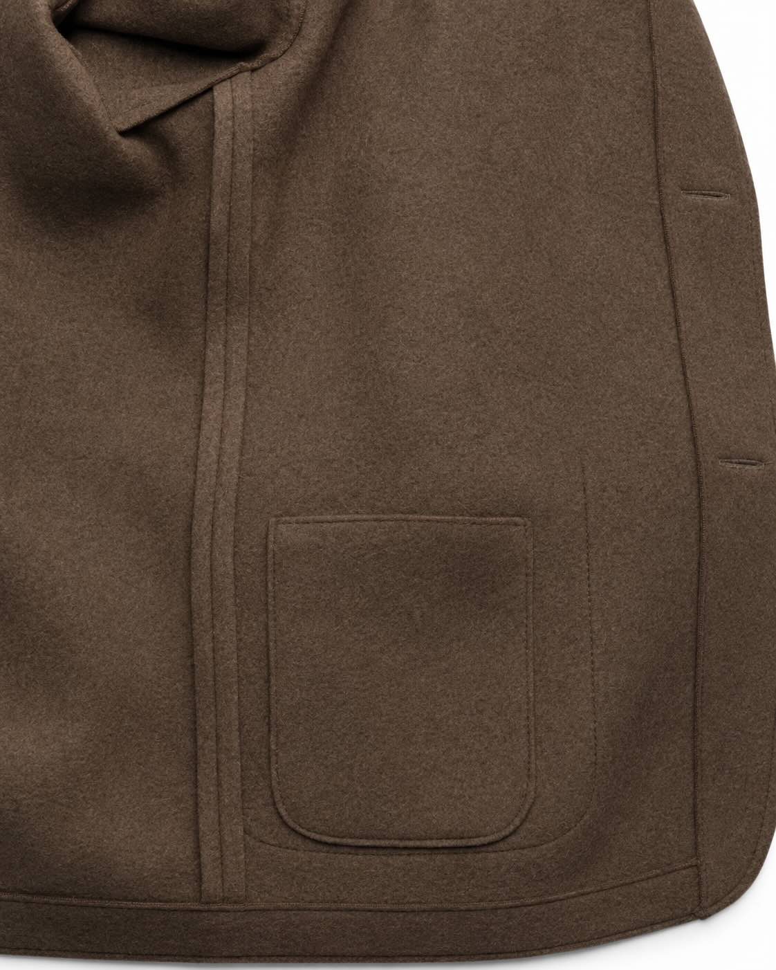 Cashmere jacket in a slim fit in brown