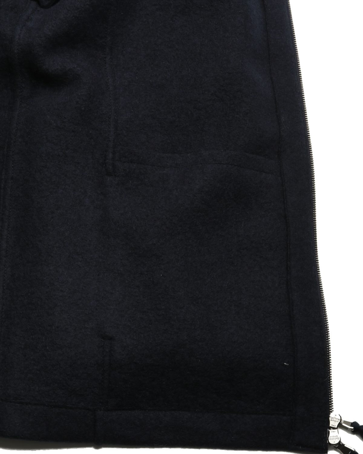 Dunkelblaue Kaschmir-Kapuzenjacke im Slim Fit