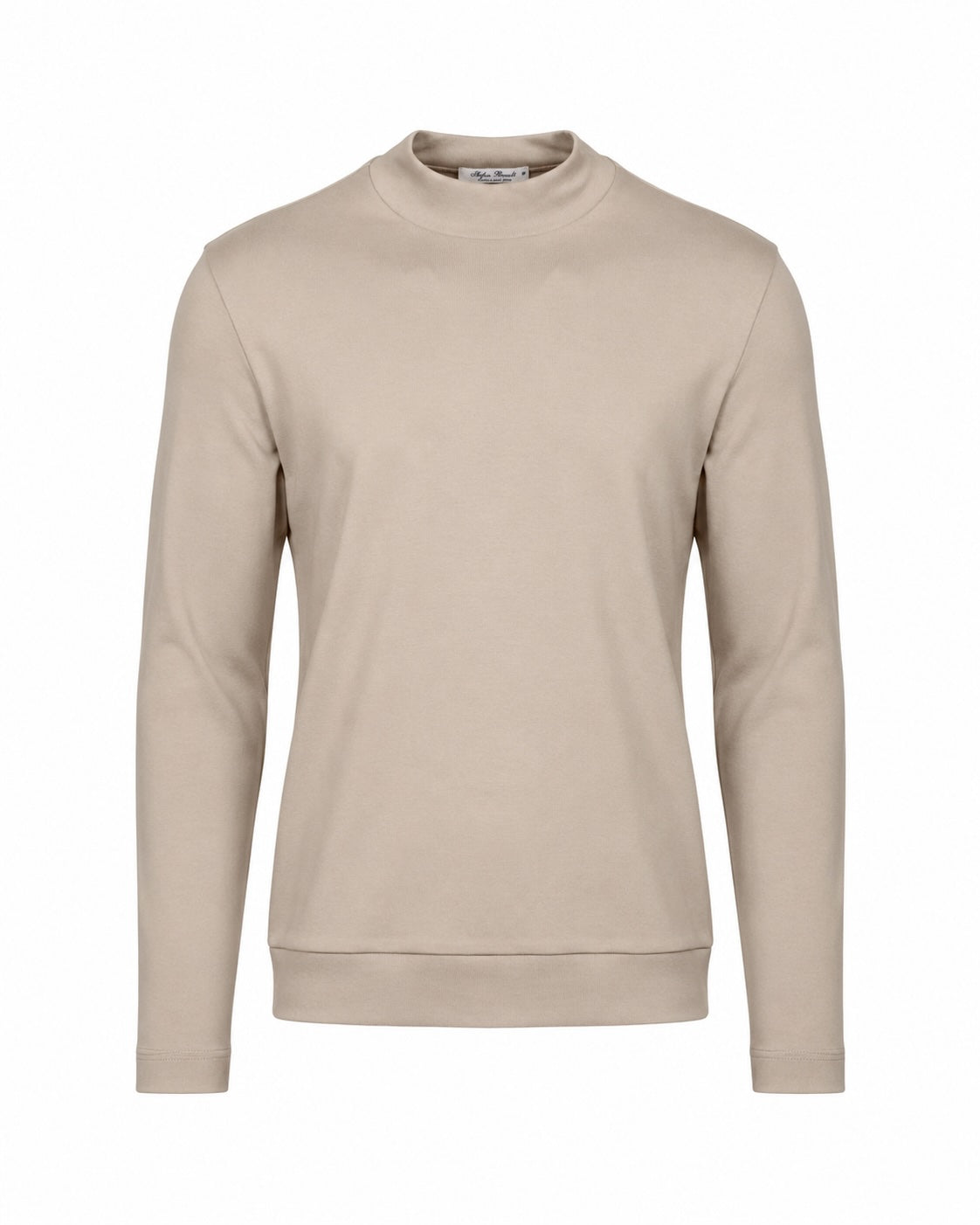 Stehkragen-Longsleeve ELI B aus Baumwolle