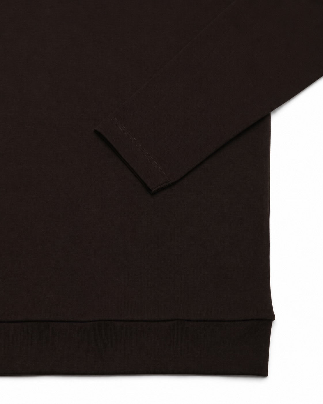 Dunkelbraunes Longsleeve ELI B aus Baumwolle