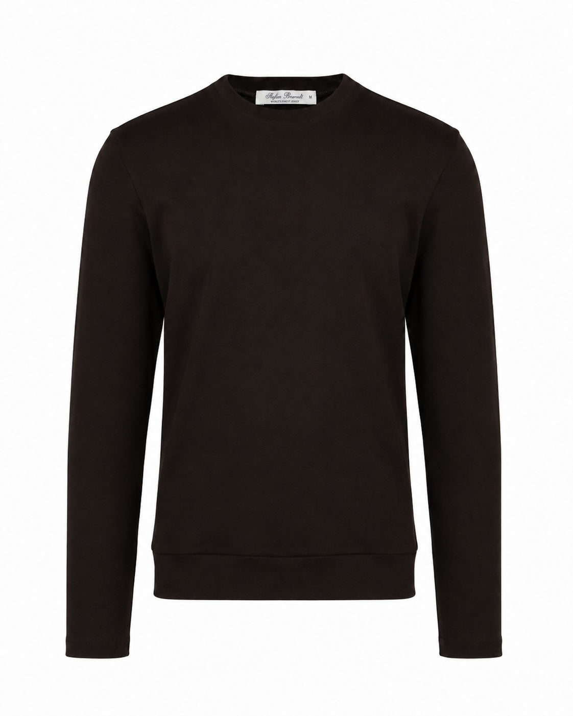 Dunkelbraunes Longsleeve ELI B aus Baumwolle