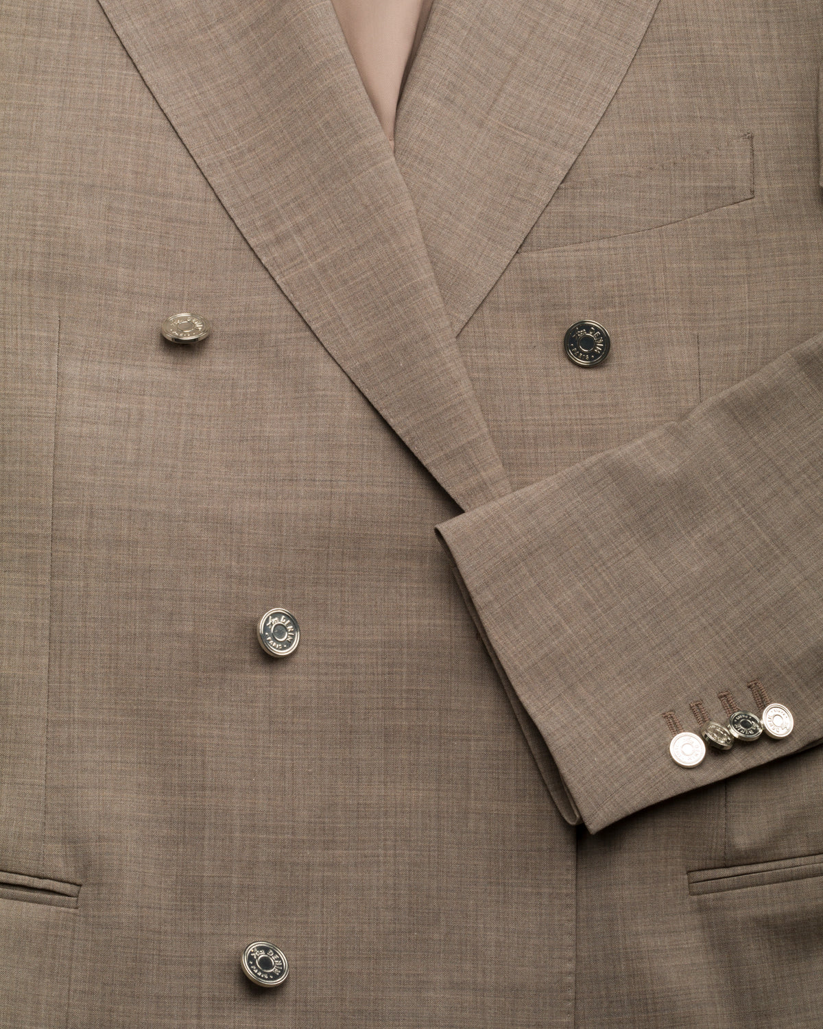 Double-breasted jacket in virgin wool, slim fit