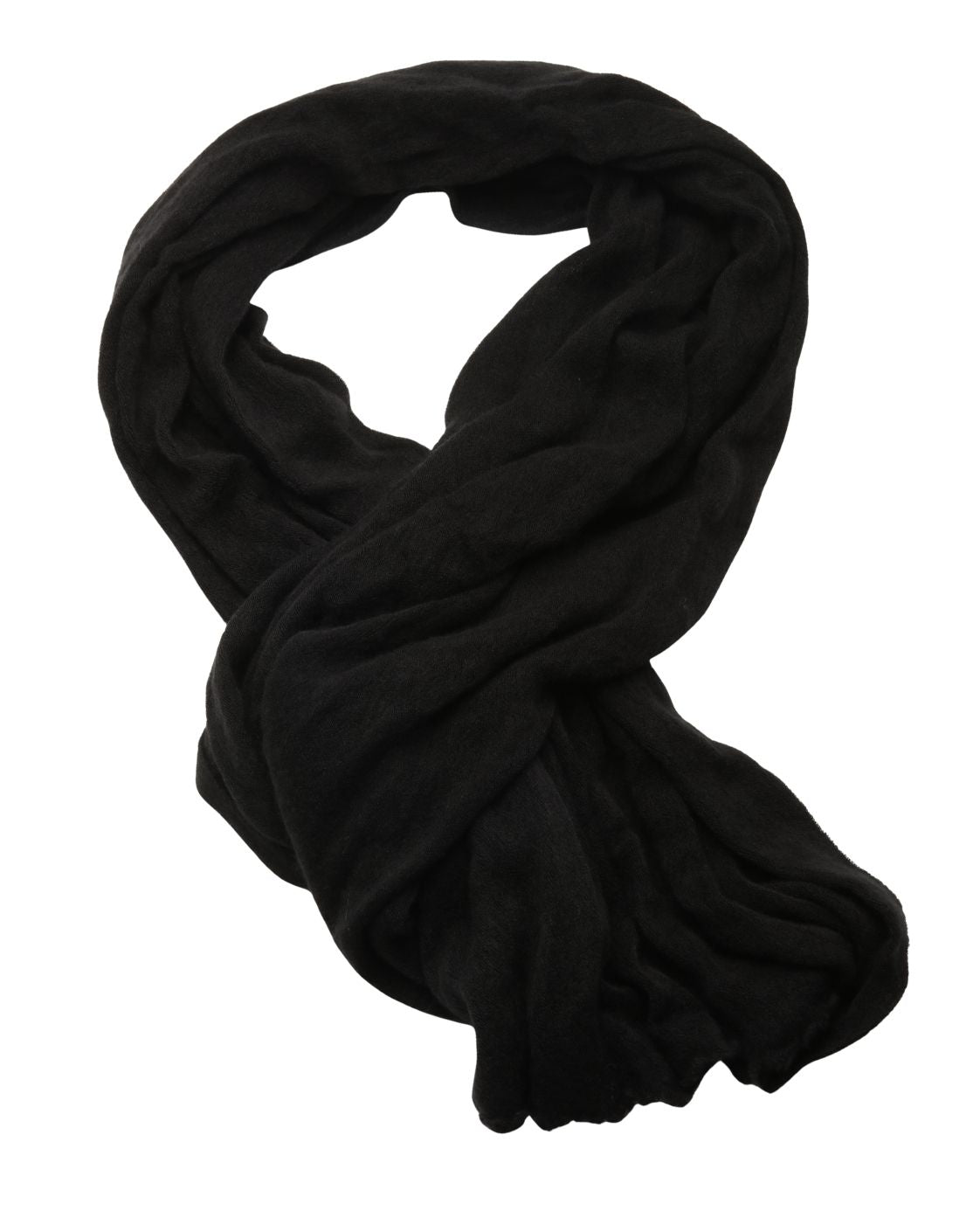 Black cashmere scarf