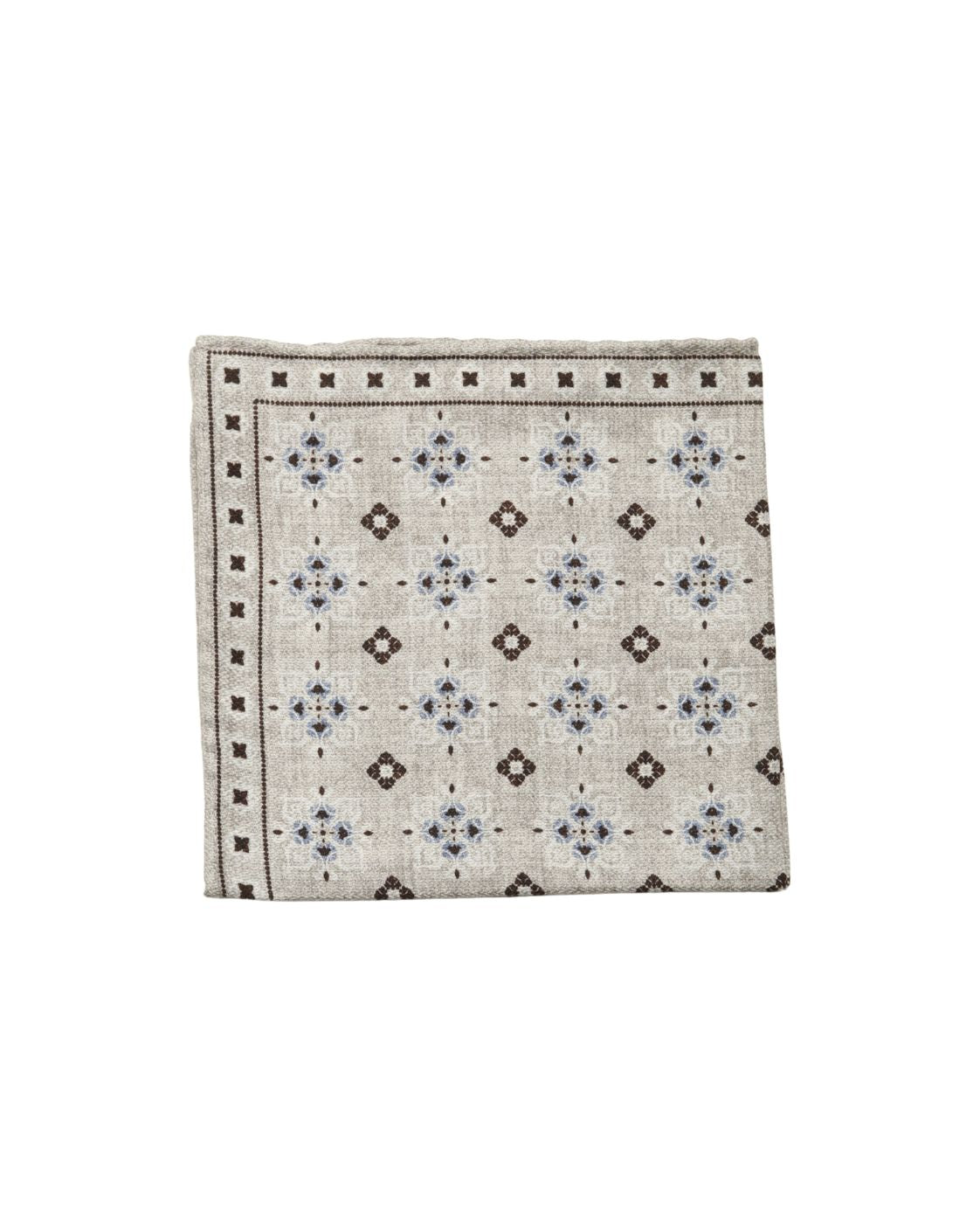 Einstecktuch EASY aus Seide mit geometrischem Muster