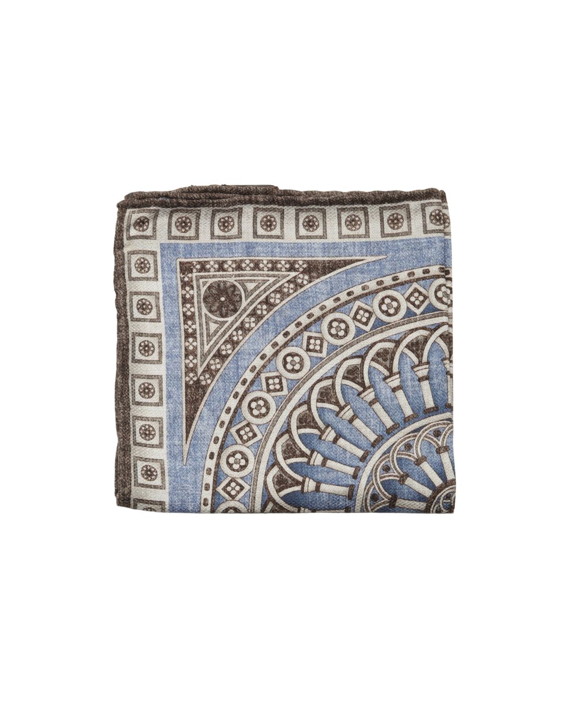 Einstecktuch EASY aus Seide mit geometrischem Ornamentmuster