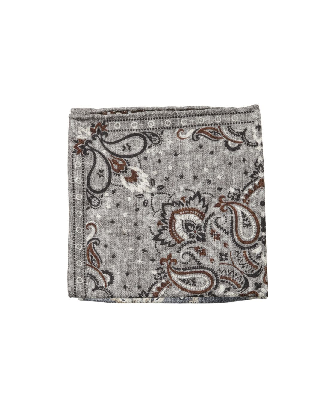 Seideneinstecktuch EASY mit Paisley- und Geometriemuster