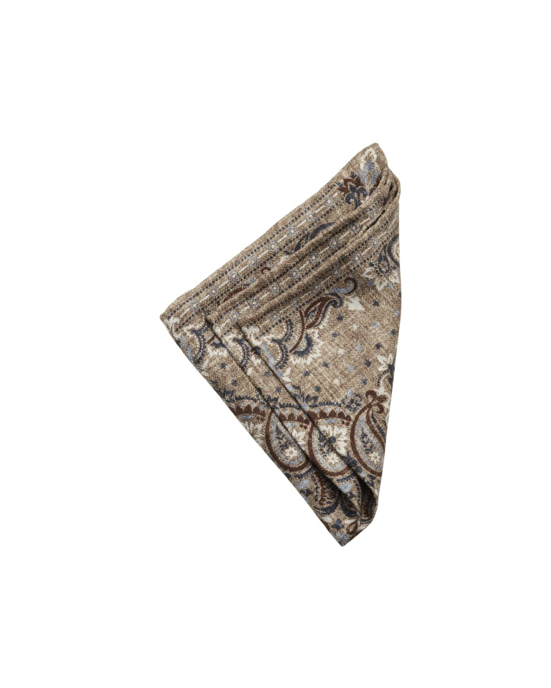 Einstecktuch EASY aus Seide mit Paisley- und Geometriemuster