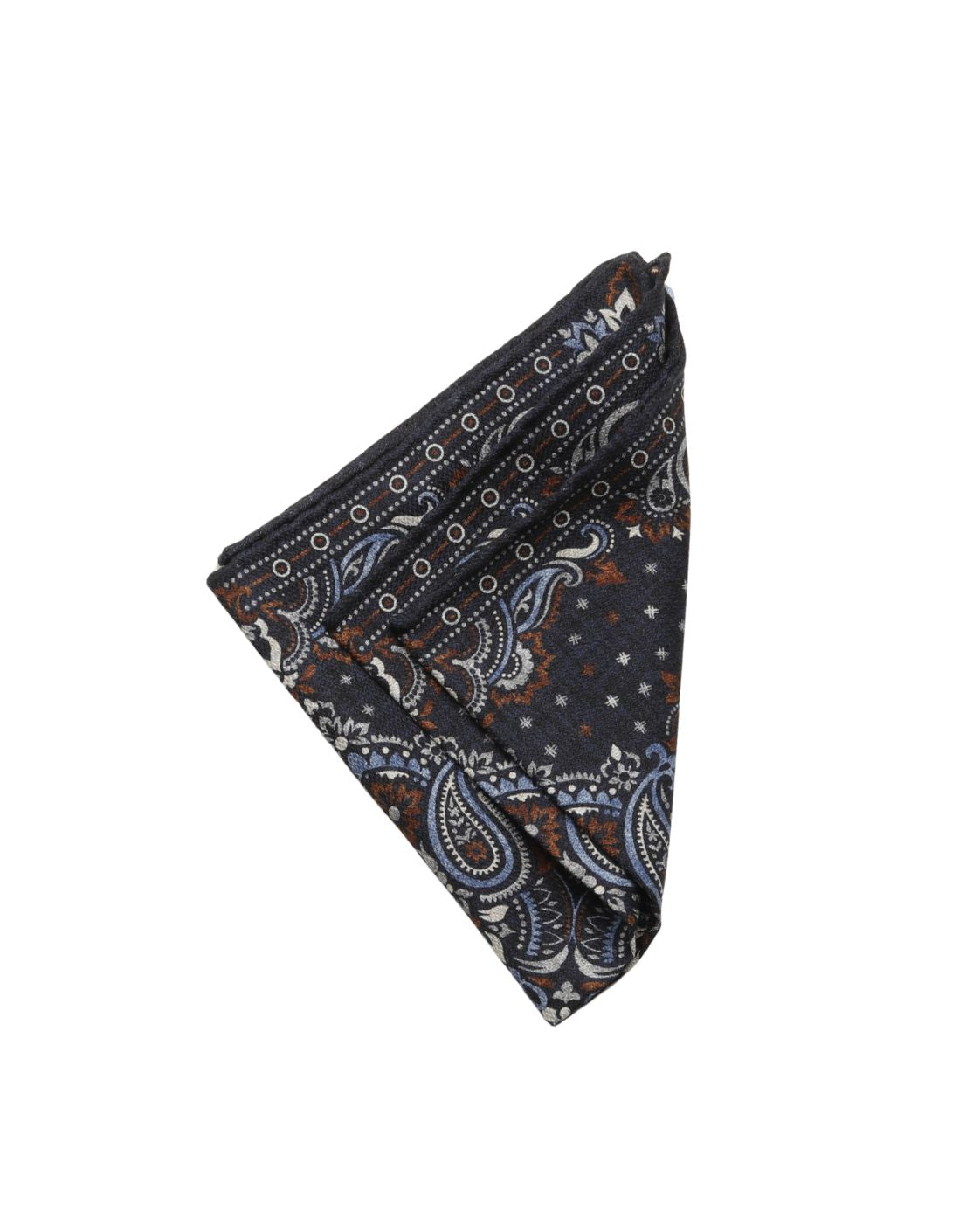 Einstecktuch EASY aus Seide mit Paisley- und Mikromuster
