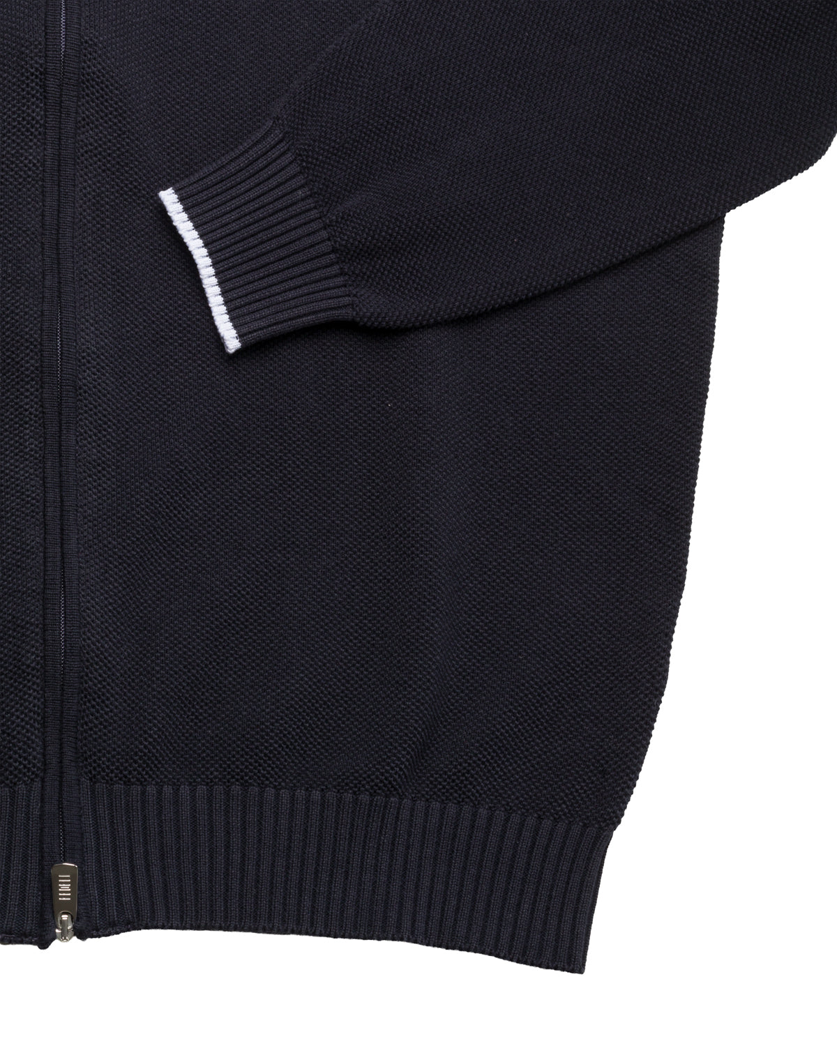 Strickweste Baumwolle Slim Fit mit Stehkragen