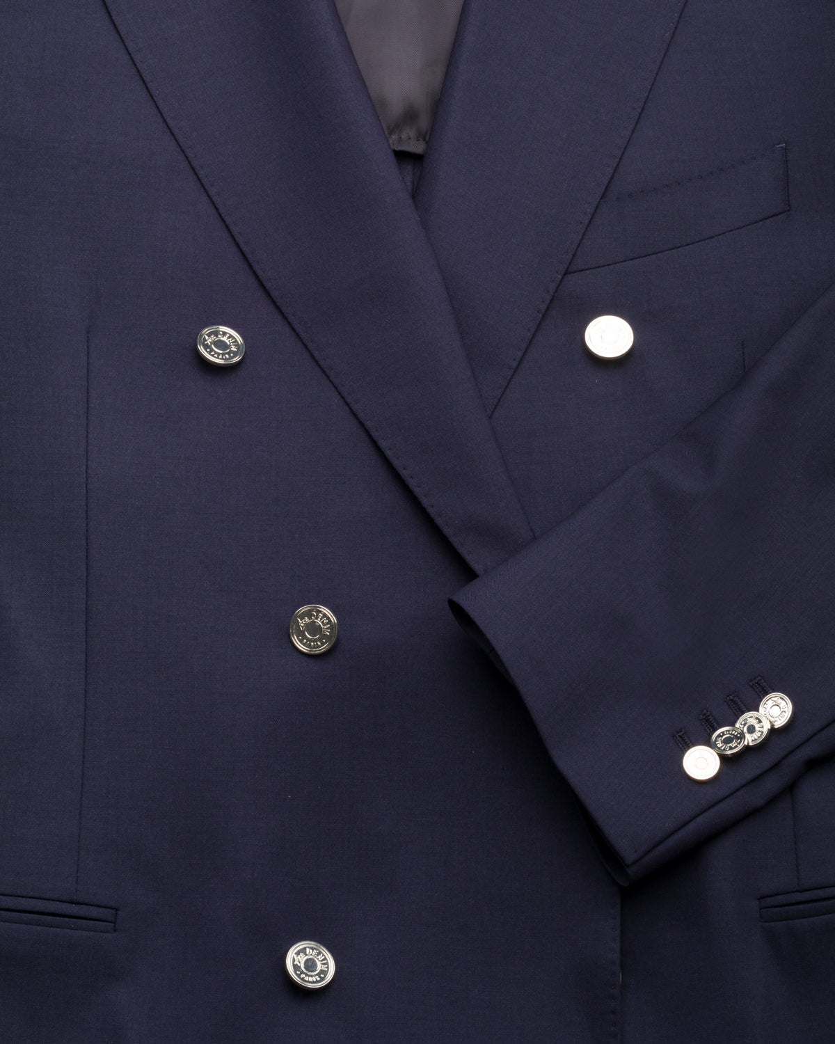 Double-breasted jacket, virgin wool, stretch, slim fit