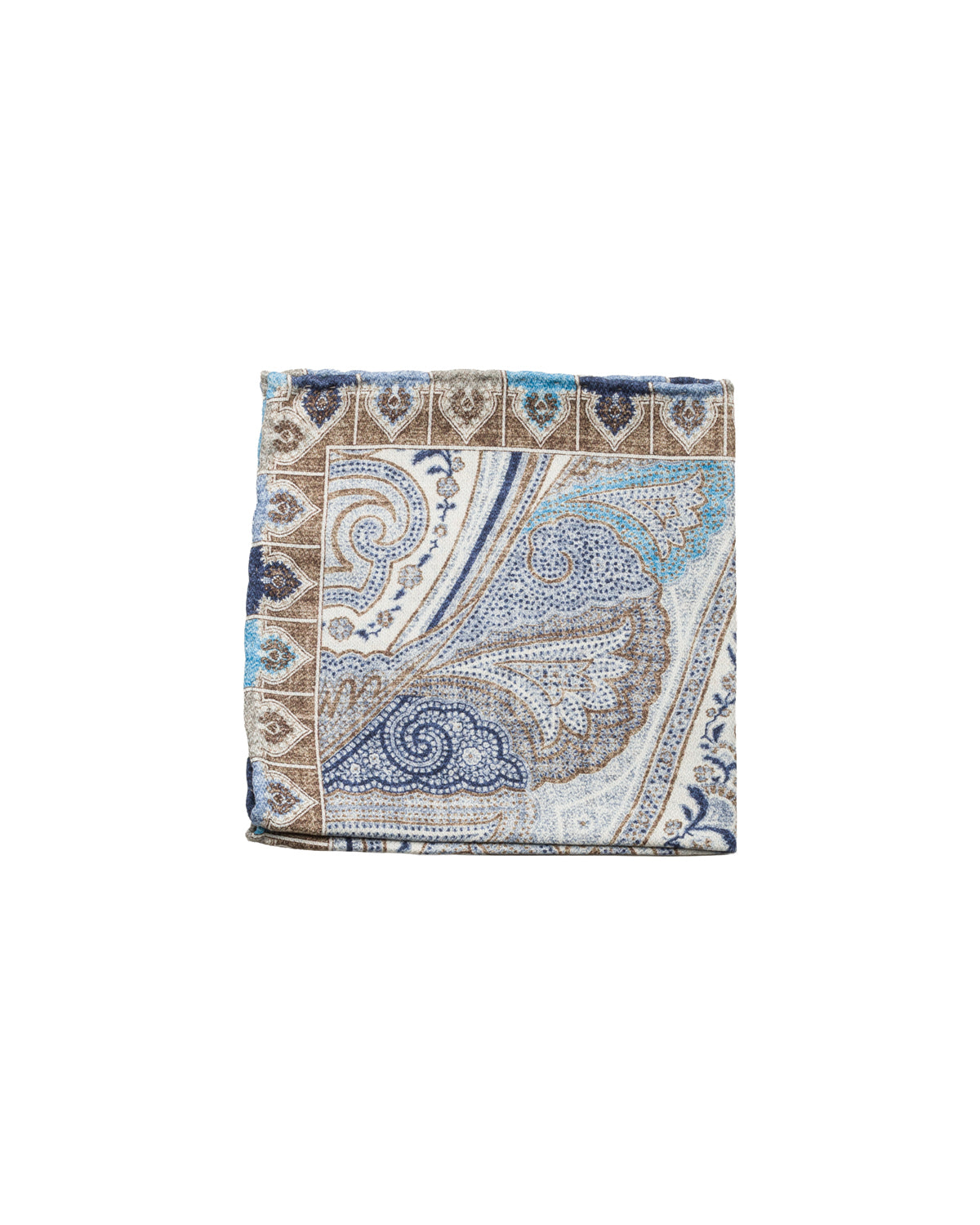 Silk pocket square, double-sided, hand-rolled