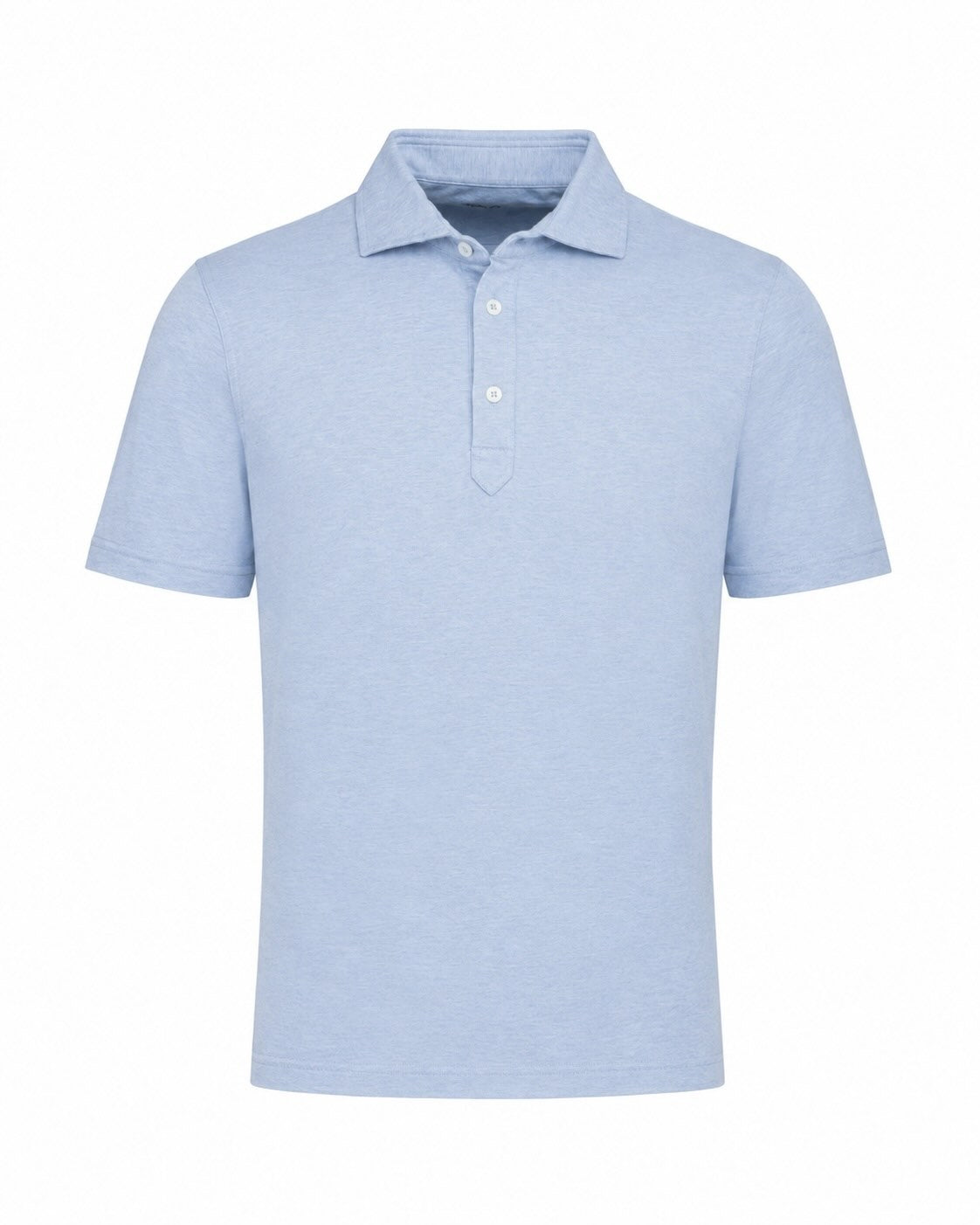 Cotton jersey polo shirt, slim fit, with a silky feel