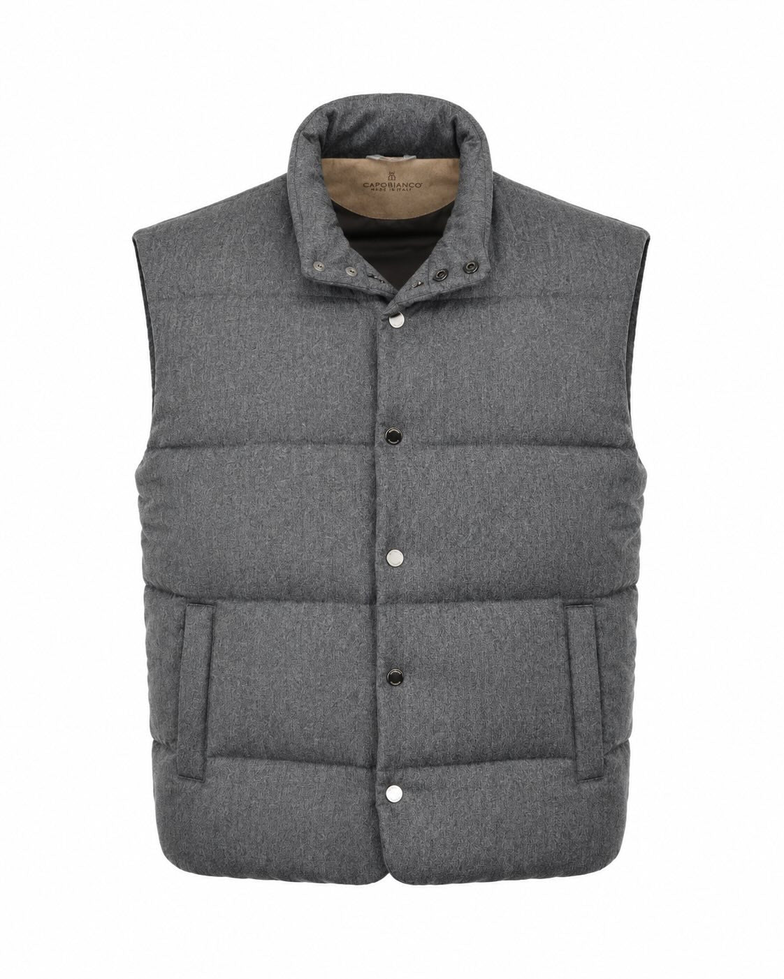 Gilet aus Schurwolle in Grau