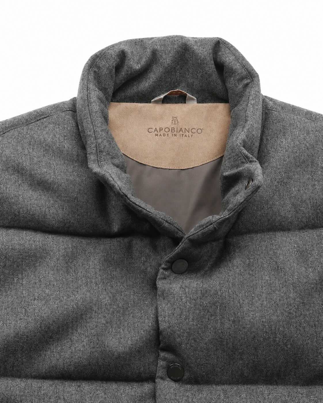 Gilet aus Schurwolle in Grau