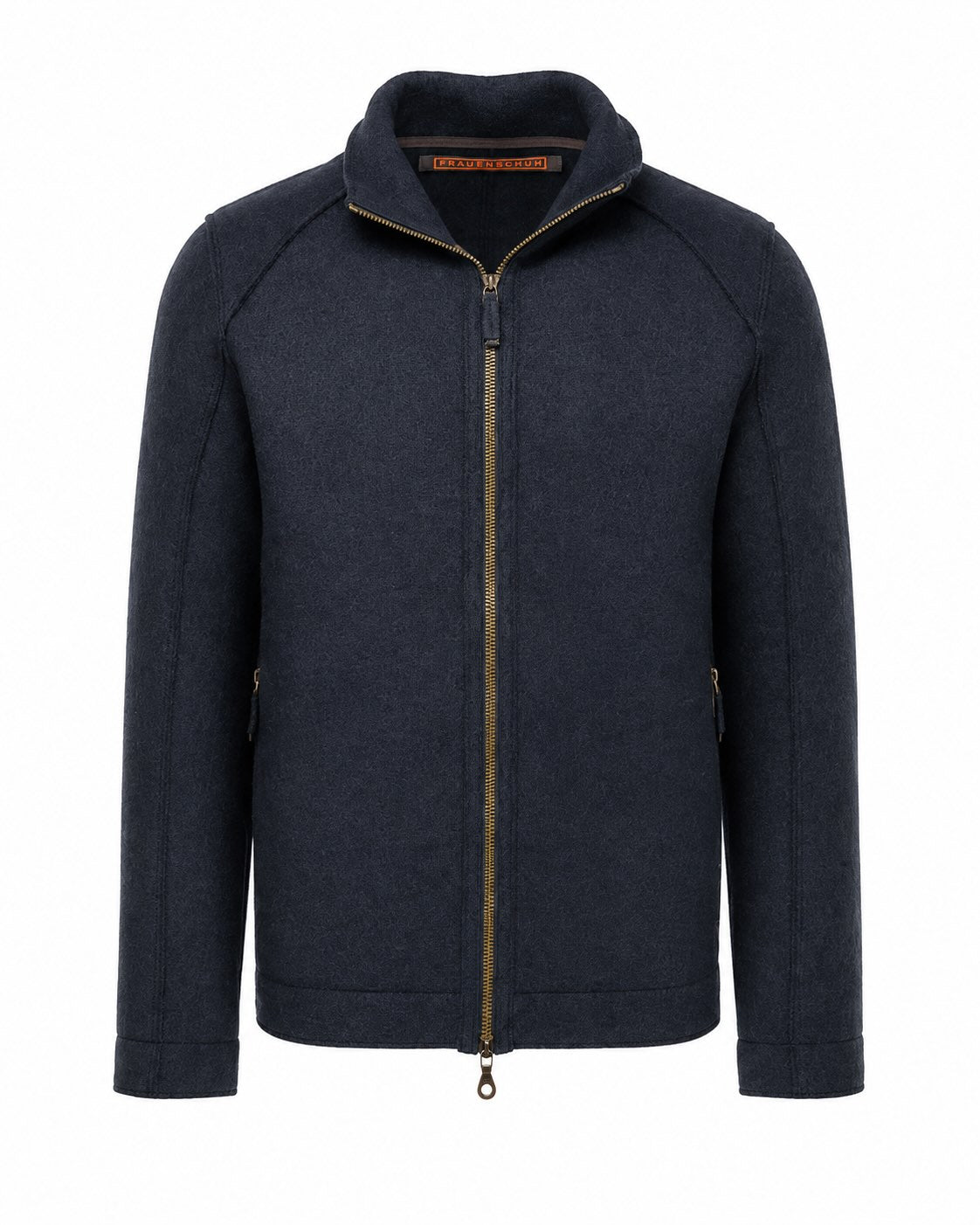 Blouson aus Merinowolle in Dunkelblau