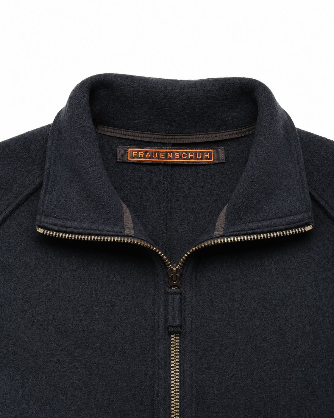 Blouson aus Merinowolle in Dunkelblau