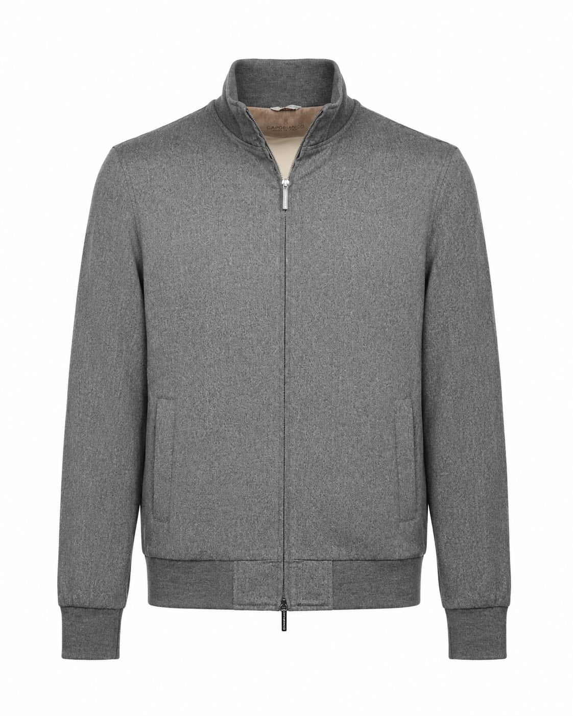 Blouson aus Schurwolle in Grau