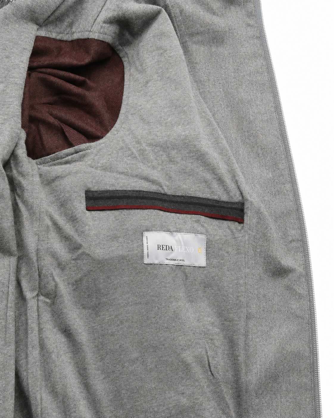 Blouson aus Wolle und Schurwolle in Bordeaux