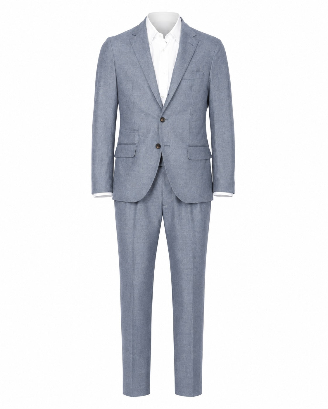 Suit made of wool and cashmere in light blue