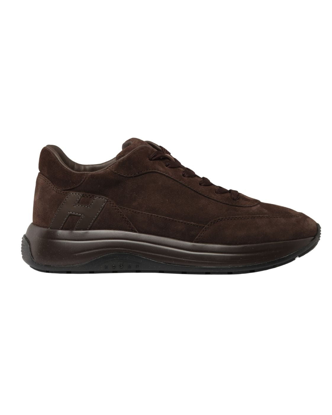Sneaker Hi-Light aus Kalbsleder mit Glattleder-H