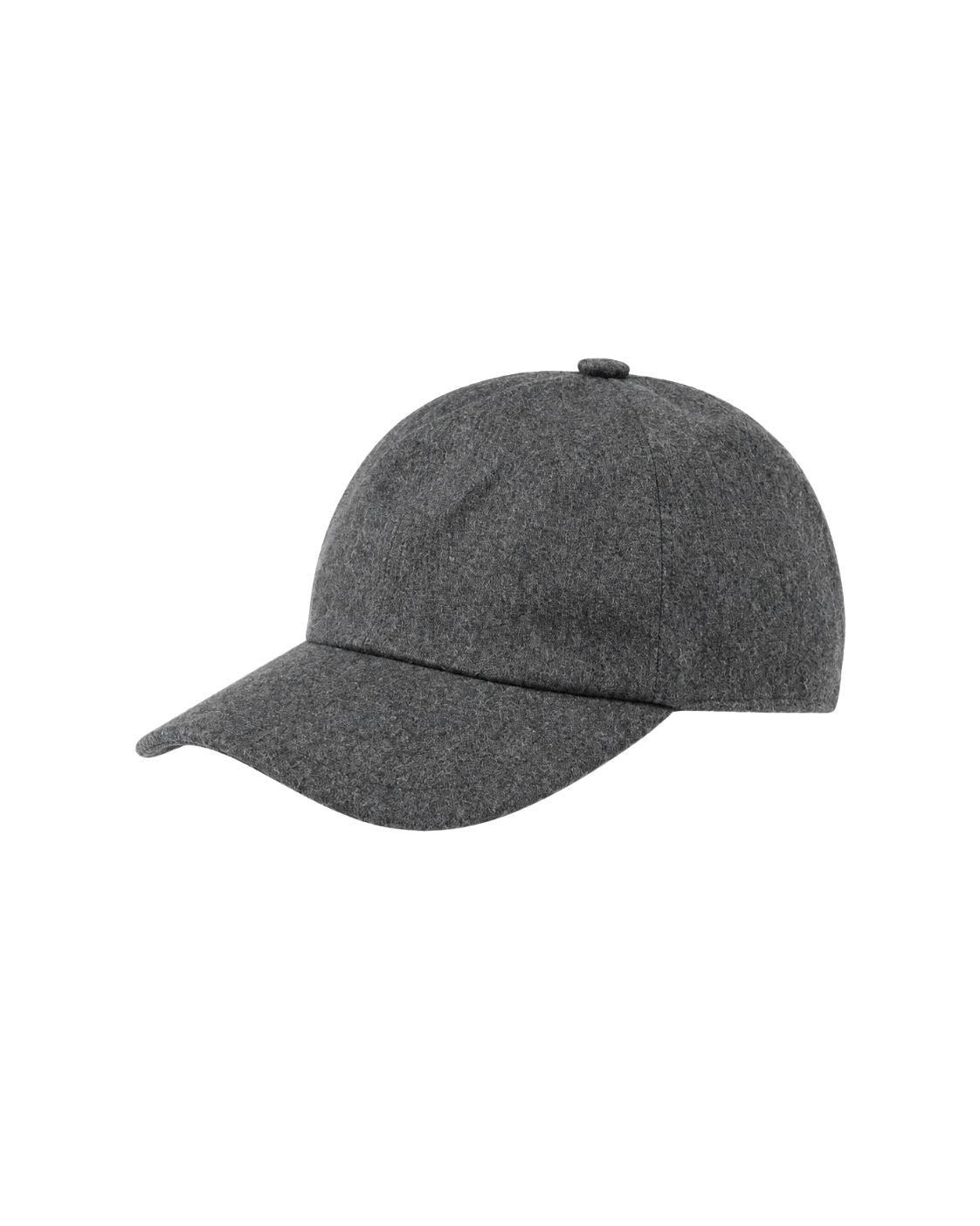 Cap aus Baumwolle und Wolle in Grau