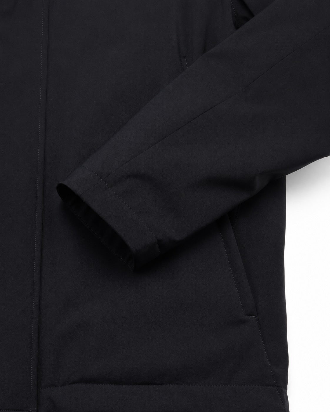 Raincoat with hood in dark blue