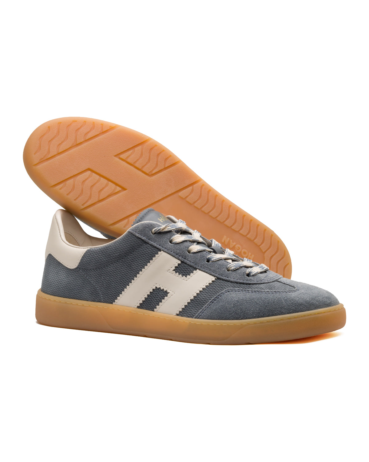 Suede sneakers with memory foam