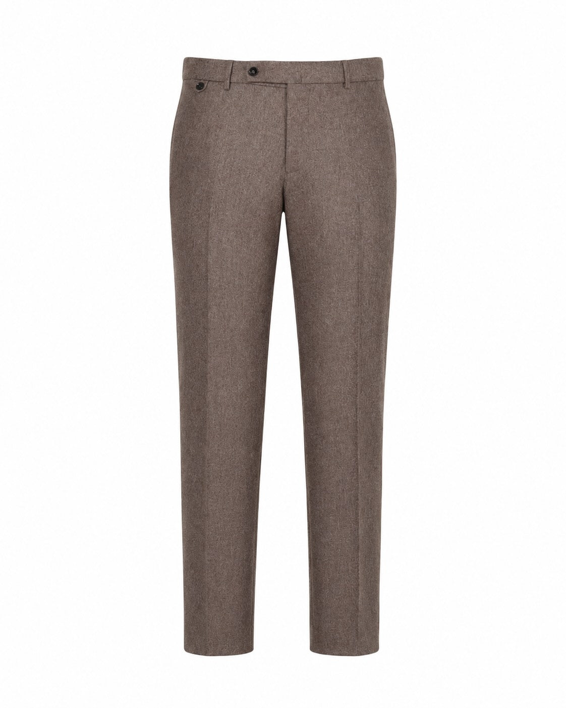 Wollhose Slim Fit Stretch in Braun