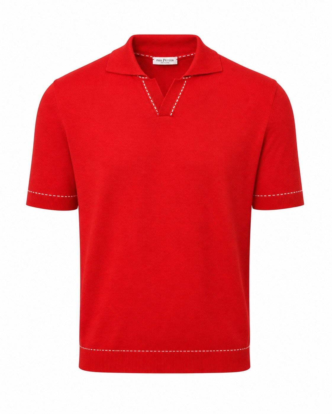 Cotton Knit Polo Slim Fit Cuba Collar